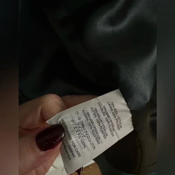 J Crew Stadium Cloth Wool Coat - Picture 6 of 8